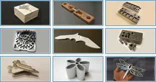 Metal Cutting Sample made by Waterjet Cutting- cold process